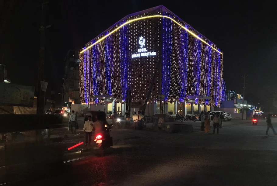 Hotel Grand Heritage furnished bedroom in Daman
